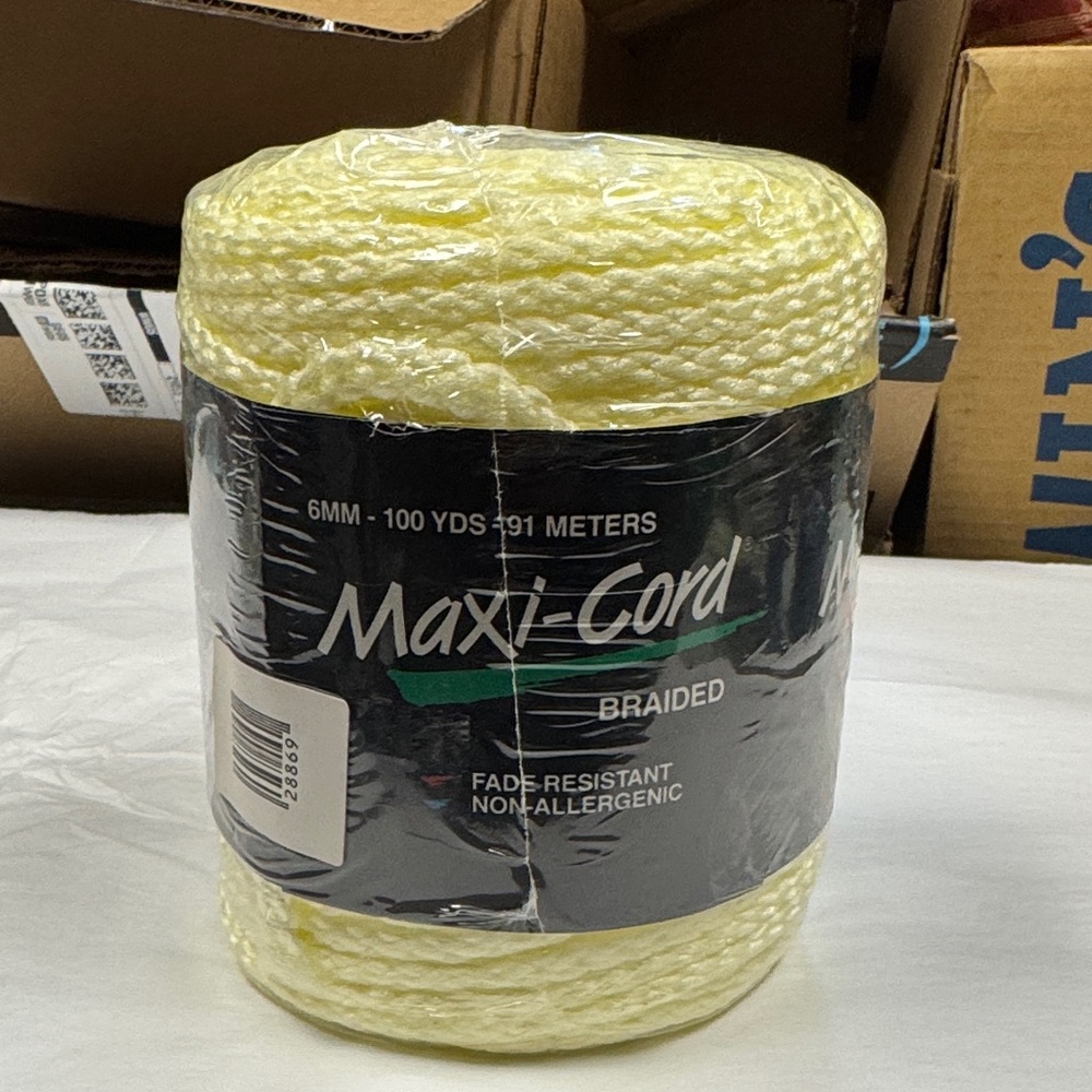 Maxi-Cord Braided Yellow Rope